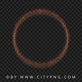 Sparkle Glitter Stars Circle Frame Effect HD PNG