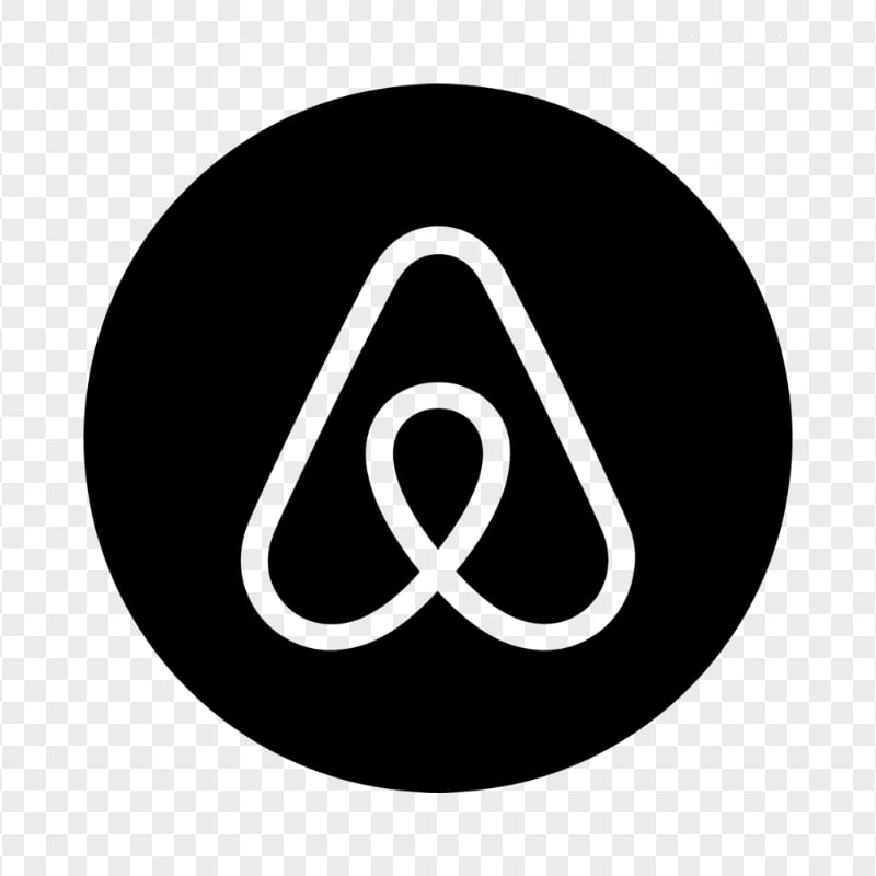 HD Black Airbnb Round Circle Logo Icon PNG Image | Citypng
