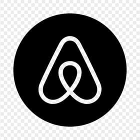 HD Black Airbnb Round Circle Logo Icon PNG Image