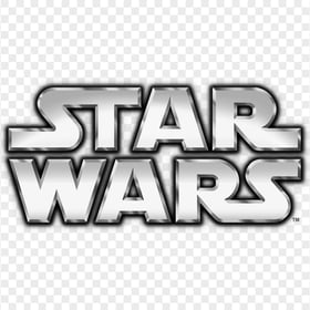 HD Star Wars Silver Logo Transparent PNG