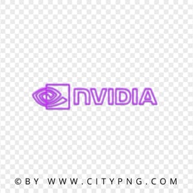 Nvidia Purple Neon Logo FREE PNG