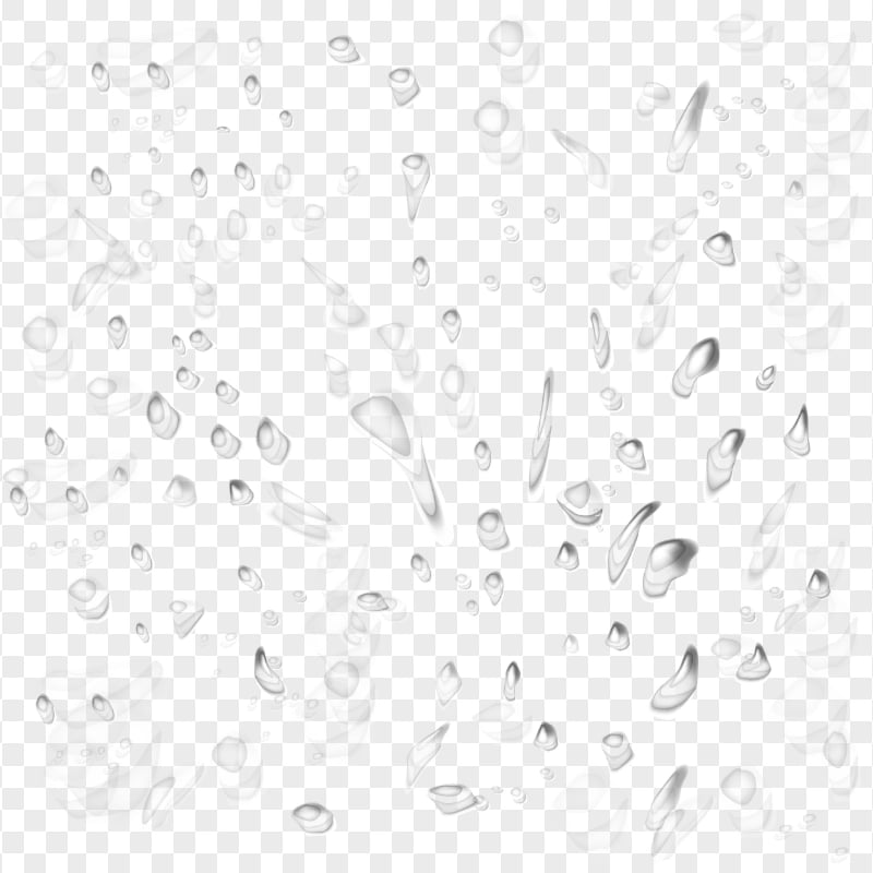 Rain Water Droplets Drops Effect PNG