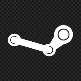Steam White Icon Sign Logo PNG
