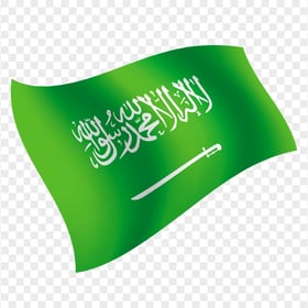 HD Flying Illustration Saudi Arabia Flag PNG