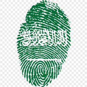 Saudi Arabia Fingerprint Flag