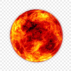 HD Fire Moon Circle Flame PNG