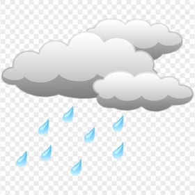 PNG Cartoon Cloud Rain Icon
