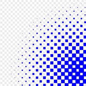 Dark Blue Square Halftone Corner PNG