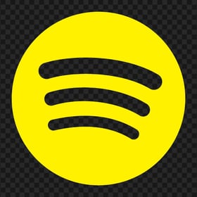 Spotify Yellow Logo Symbol Icon Transparent PNG