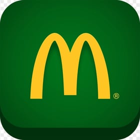 HD McDonald's Green Square App Logo Icon PNG Image