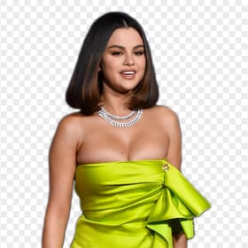 Selena Gomez Celebrity Dress Yellow Sexy 2020