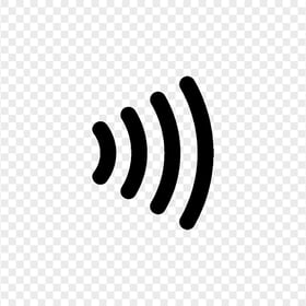 Black Contactless NFC Payment Icon