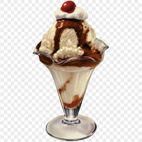 Ice Cream Caramel Milkshake Glass Cup HD PNG