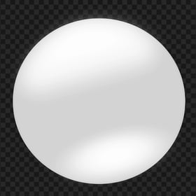 HD Sphere Circle Button White Color Transparent PNG