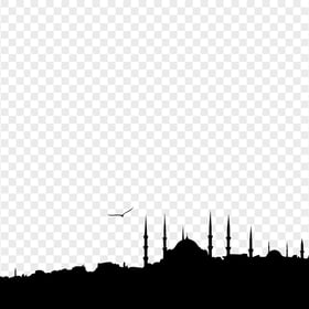 Black Ramadan Mosque Islamic Castle Silhouette