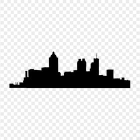 Atlanta Skyline City Black Silhouette PNG