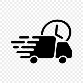 Delivery Freight Black Truck Icon Download PNG