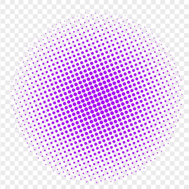 HD Purple Halftone Circle Dots PNG