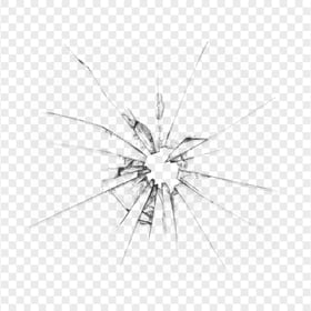 HD Broken Crack Glass Mirror Effect PNG