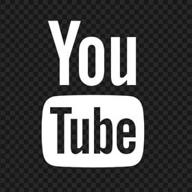HD White Vertical Youtube YT Logo Icon PNG
