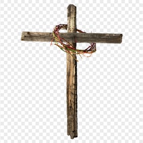 Crown Of Thorns Calvary Christian Wooden Cross