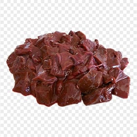 HD Raw Pieces Of Liver Meat PNG