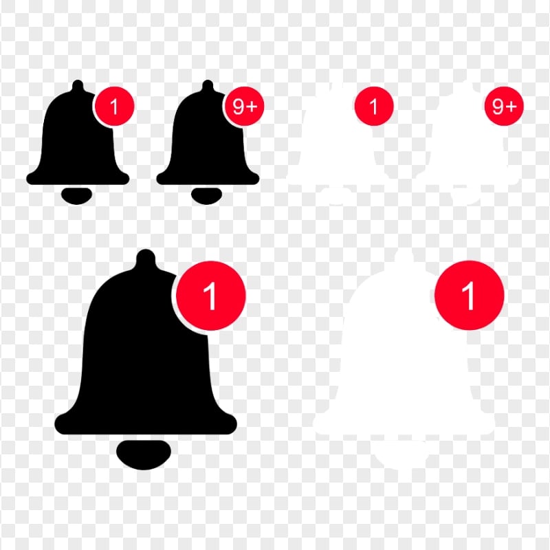 Group Of Bell Notification With Counter | Citypng