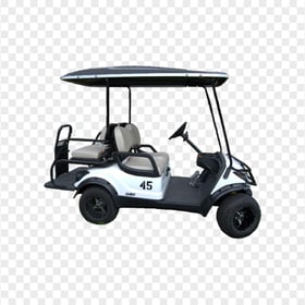 White Golf Buggy Cart Motor Vehicle