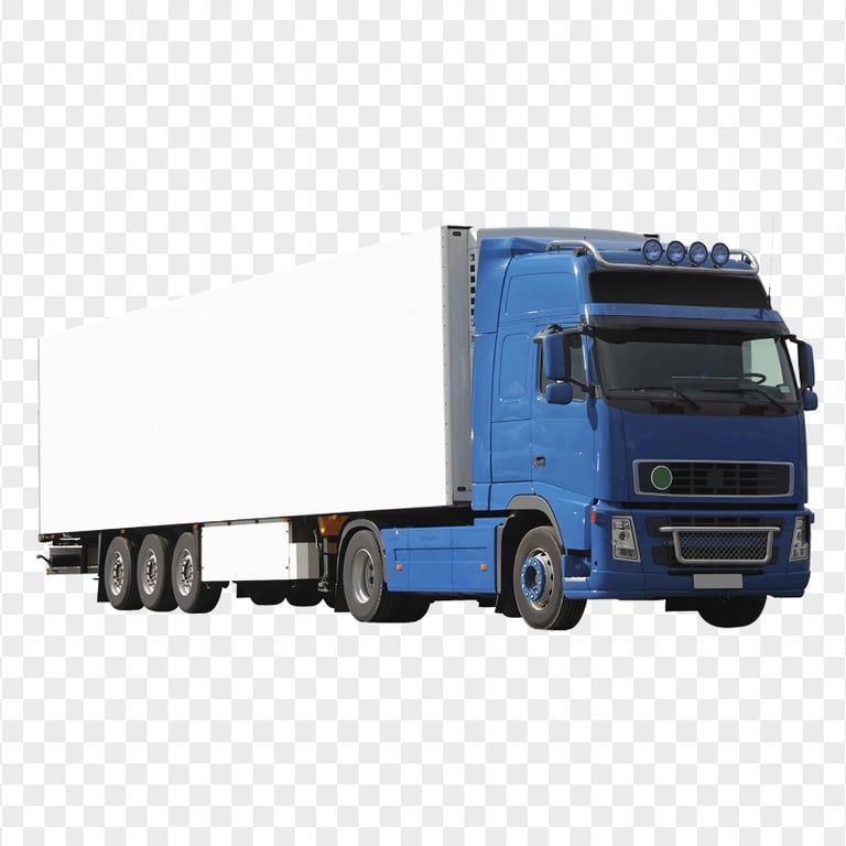 Truck Cargo Freight Transport Mockup