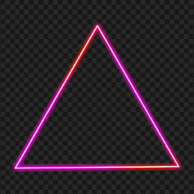 Red & Purple Neon Triangle PNG