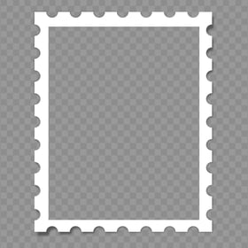 White Film Postage Frame Transparent PNG