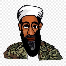 Osama Bin Laden Cartoon Clipart Drawing