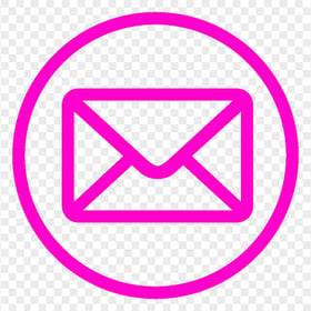 PNG Mail Email Address Round Outline Pink Icon