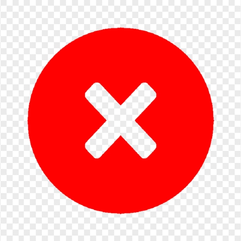 PNG Red Round Close X Icon | Citypng