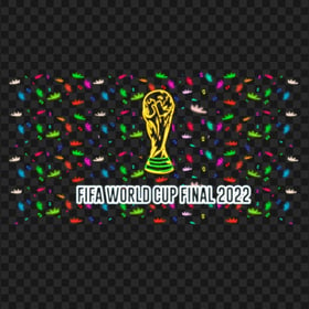 Fifa World Cup Final 2022 Glowing Celebration PNG