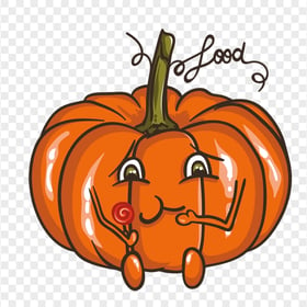 Cute Cartoon Pumpkin Jack O Lantern Kandy Lollipop