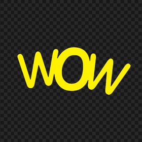 HD Yellow Wow Word Expression PNG