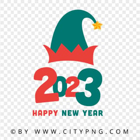 HD PNG Red And Green Vector Happy New Year 2023