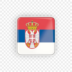 Serbia Flag Square Icon PNG