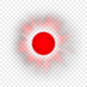 HD Glowing Red Ball Effect PNG