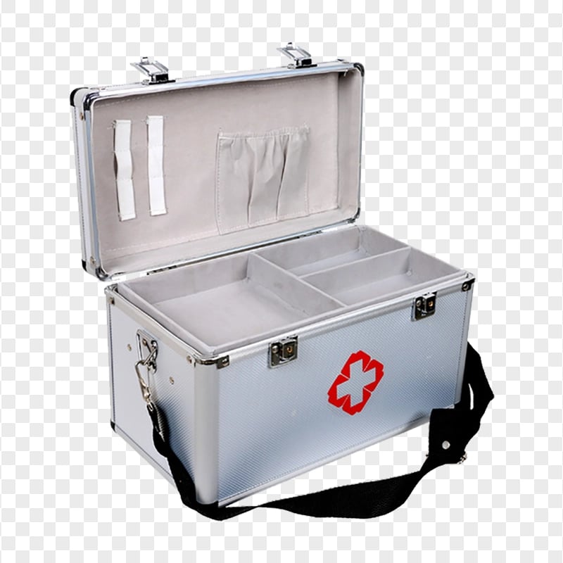 Metal Gray First Aid Kit Emergency Medical Box