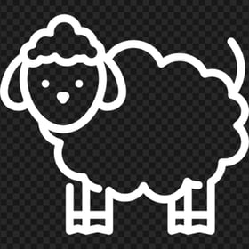 White Sheep Icon FREE PNG