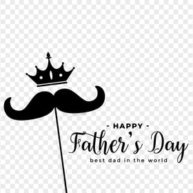 HD Beautiful Happy Father’s Day Design PNG
