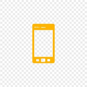 HD Orange Mobile Icon Transparent PNG