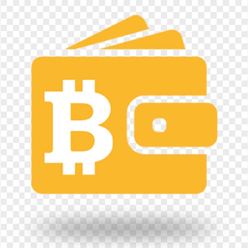 Orange BTC Wallet Icon PNG