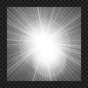 White Sun Rays Effect PNG