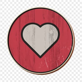 Vintage Facebook Like Heart Love Icon React