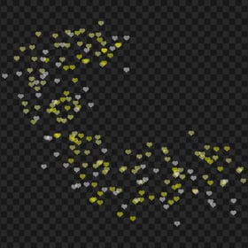 HD Bokeh Yellow Heart Effect Background Pattern PNG