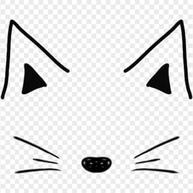 HD Snapchat Cat Black Clipart Filter Ears Nose PNG Image