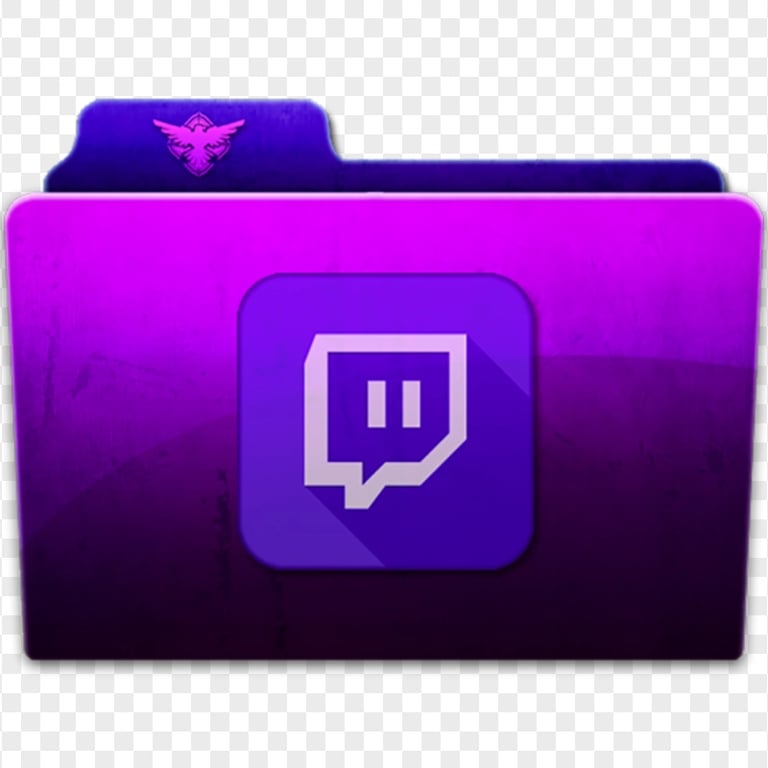 Creative Aesthetic Twitch Folder Icon PNG